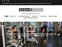 Tablet Screenshot of gymdowntown.com